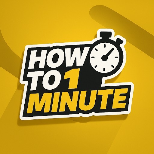 HOW TO 1 MINUTE HOW TO 1 MINUTE