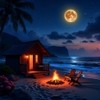 Serene Night Beach